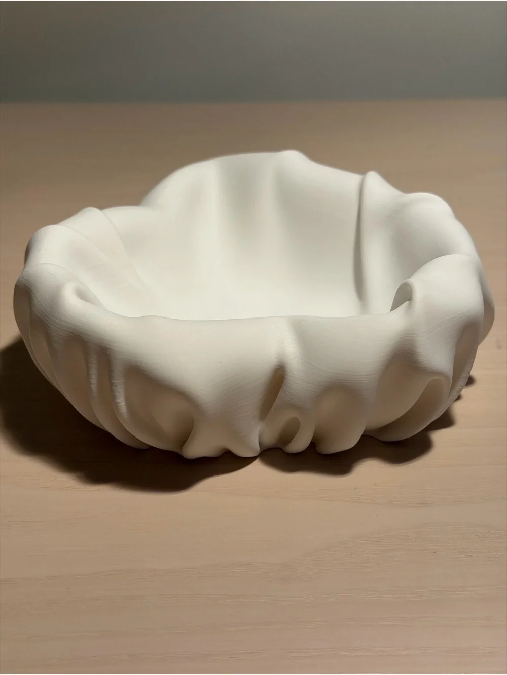 Matte Cream Heart-Shaped Decorative Bowl